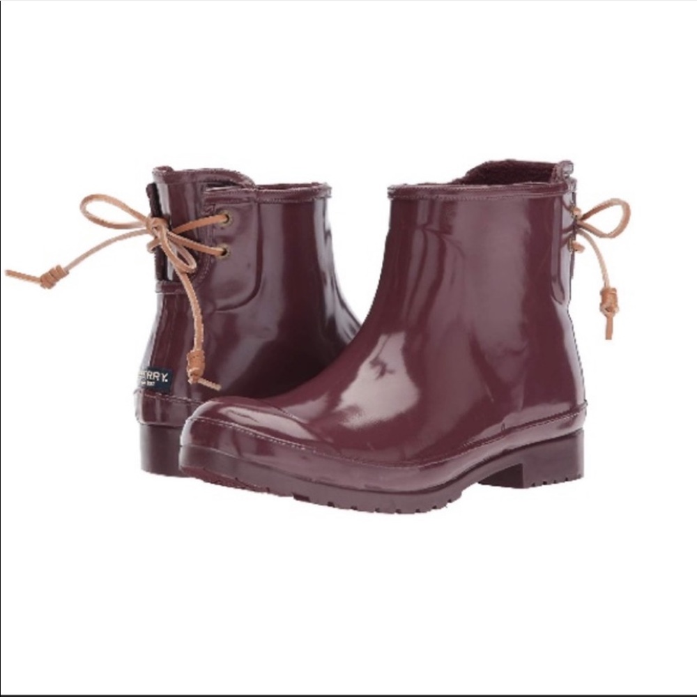 Turf grape sperry rain boot